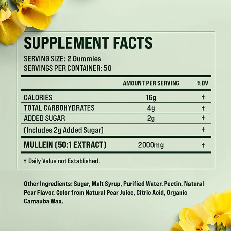 Mullein Gummies - Lung Cleansing