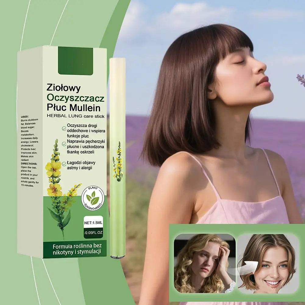 Herbal Diffuser Pen with Extracts of Mullein Mints Rosemary improvement